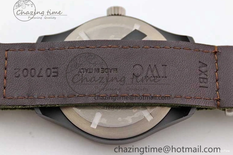 MIROTIME 0119 Packable Mark XVIII ‘TOPGUN SFTI’ Ceramic M+F Best Edition Black Dial on Green Nylon Strap 7048